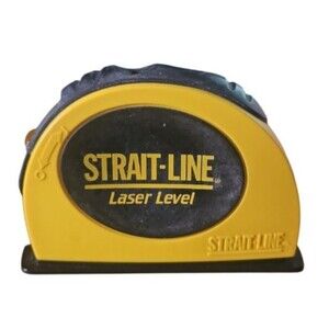 Strait-Line 360 Rotating Laser Level Self Leveling Yellow Black Tested Working
